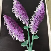 Lilacs &mdash; Acrylic on canvas