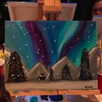 Northern Lights &mdash; Acrylic on canvas