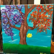 Two Seasons &mdash; Acrylic on canvas